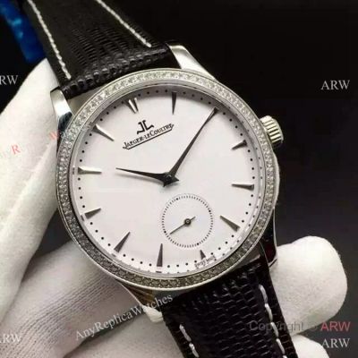 Swiss Jaeger-LeCoultre Stainless Steel Diamond Bezel Replica Watch